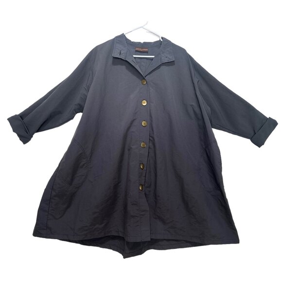 eleven Stitch Design Dresses & Skirts - Elegant Navy Button-Up Mini Dress